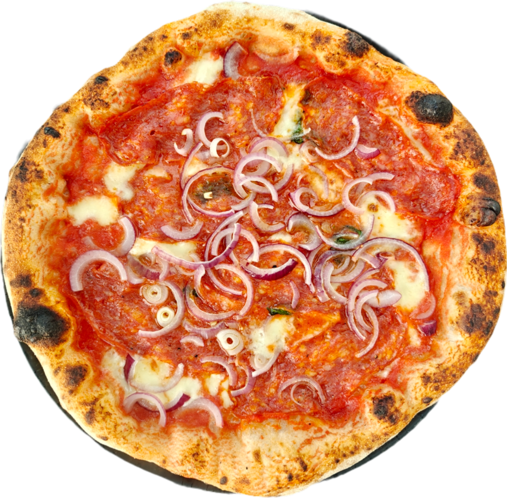 Speisekarte Pizza Salami Cipolla